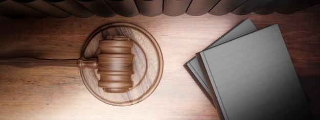 A gavel resting on top of a stack of law books, symbolizing the legal considerations involved in publishing. The image should convey a sense of seriousness and responsibility.