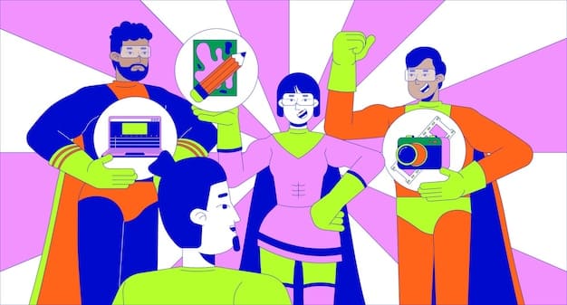 A stylized illustration depicting a diverse group of dynamic, expressive characters from various literary genres converging around a storytelling circle, symbolizing character depth and their central role in engaging narratives.