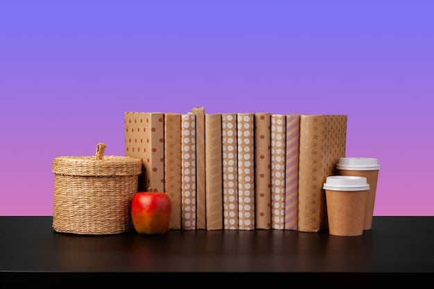 A stack of new and diverse books on a wooden table, with varying covers depicting different cultures and themes. Sunlight streams in from a window, highlighting the appealing textures of the book spines.