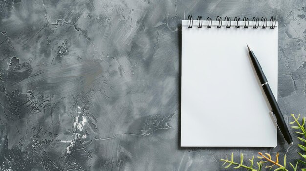 A spiral notebook with 