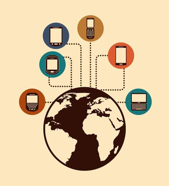 A stylized infographic showing various intertwined digital platforms and arrows pointing to different reader devices, symbolizing broad distribution in the self-publishing world.