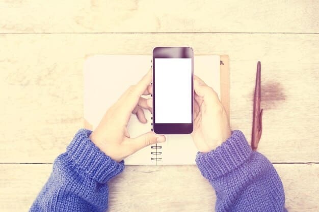 A close-up of a hand holding a smartphone, scrolling through a vibrant social media feed displaying various author-related content like book covers, author photos, and writing quotes.