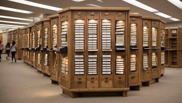 A bookshelf filled with a wide variety of books and a 