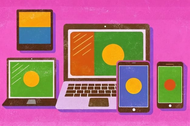 A stylized illustration depicting various digital devices (laptop, tablet, phone) overlapping, each displaying snippets of book covers and author profiles. Light rays connect them, symbolizing networked visibility and digital presence.