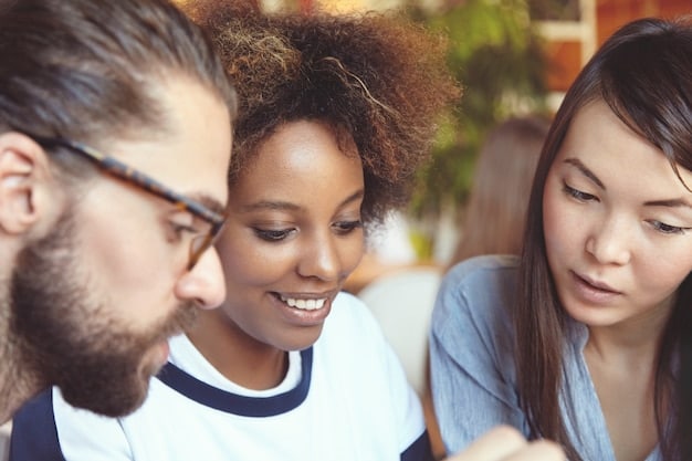 A close-up of a diverse group of people engaged in a lively and inclusive book club discussion, with an emphasis on expressive faces and open dialogue, embodying diverse perspectives on literature.