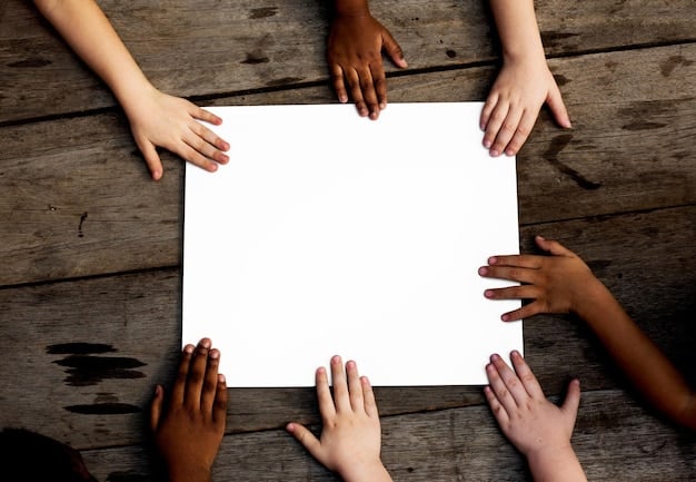 A group of hands reaching towards the center of a table, each holding a different edition of the same book. The hands are diverse in age and skin tone. The background is softly blurred, focusing the viewer's attention on the books and the sense of shared experience. This symbolizes 'The Art of the Book Club Question: Crafting Prompts That Spark Deep Conversations' by reflecting many opinions.