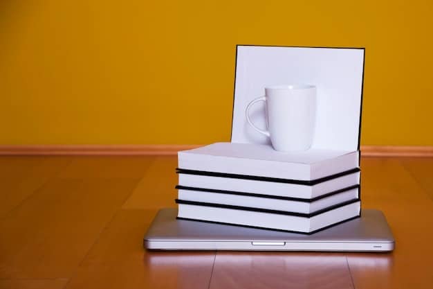 A stack of newly printed books sitting on a table, next to a laptop and a pen. The books have an eye-catching cover design, and the image represents the culmination of the blog-to-book journey. It fits perfectly with the Author Spotlight: From Blog to Book Deal: One Author's 18-Month Transformation theme.