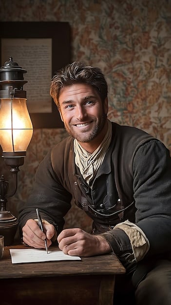 A split image showing a famous author on one side, smiling at a book signing, and a lesser-known writer on the other side, working diligently at a desk, illustrating the dichotomy explored in 